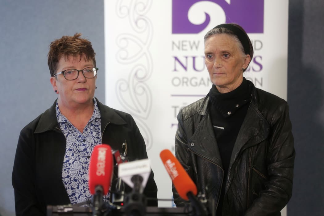 Nurses at the live presser.