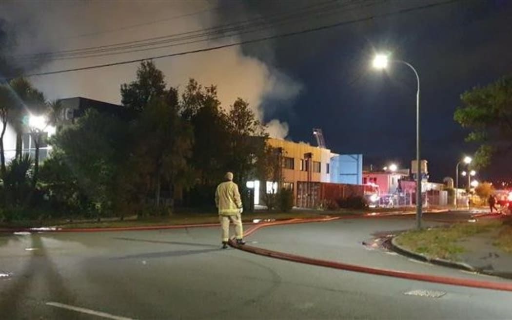 Fire at Romano's pizza in Hillsborough, Christchurch