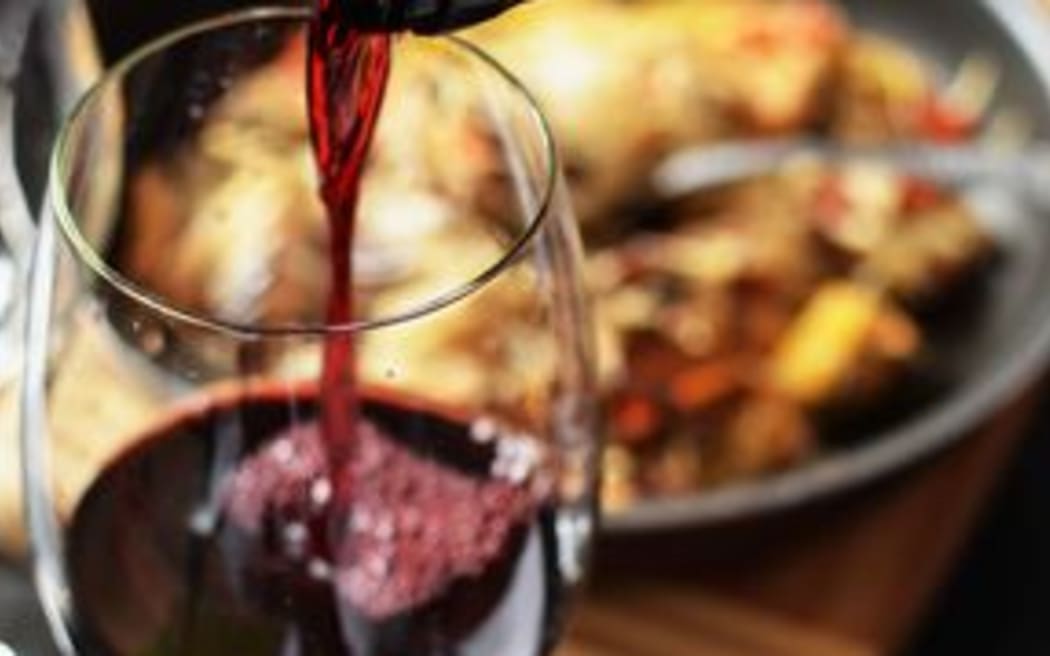 wine and glass
