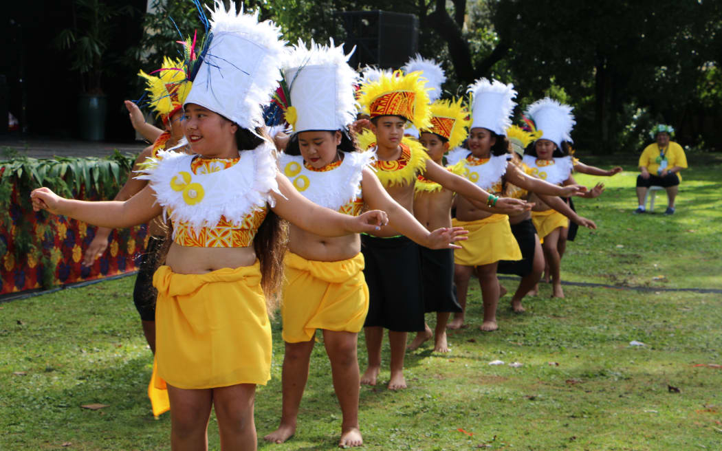 Cook Island dancers at Pasifika Festival 2018