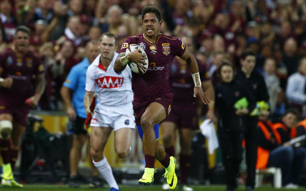 Dane Gagai scores for Queensland 2016