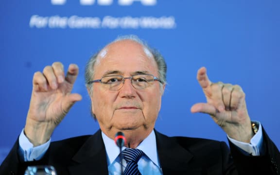 FIFA President Joseph Blatter in Cape Town, South Africa, 2009.