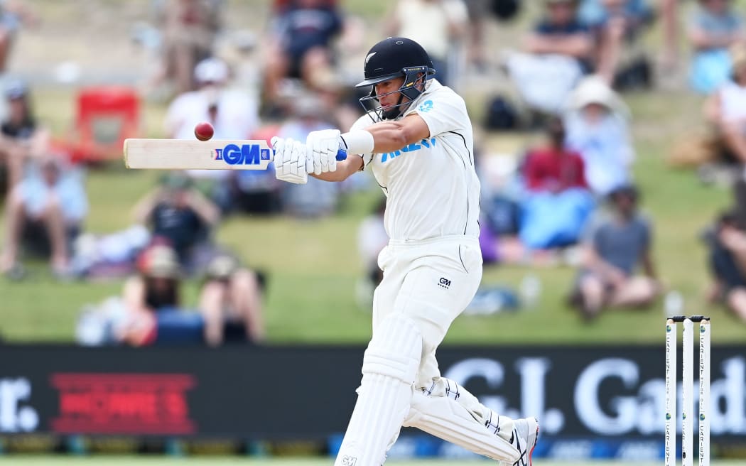 New Zealand's Ross Taylor batting. 2020.