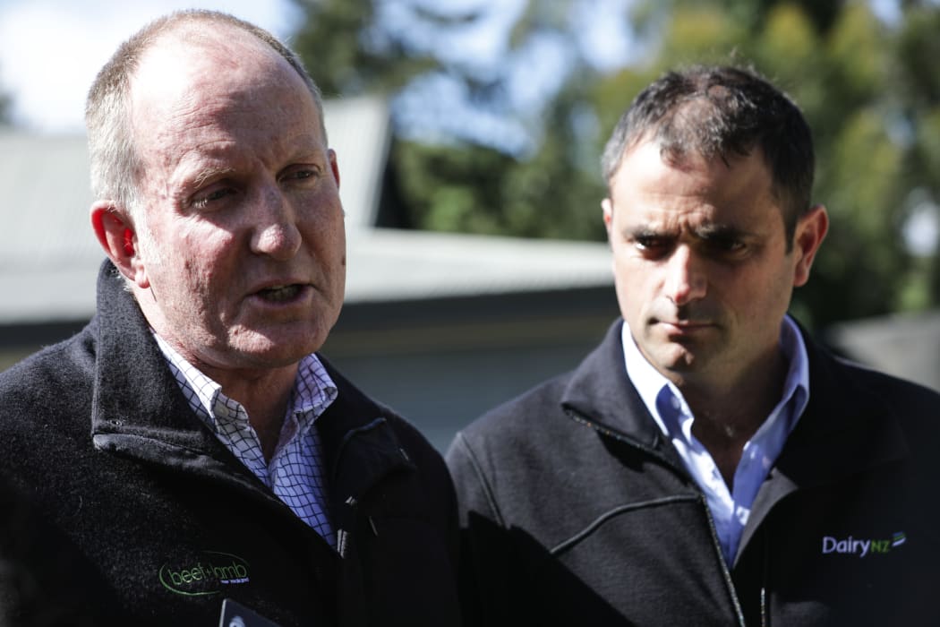 Andrew Morrison from beef and lamb and Ben Allomes from dairy NZ.