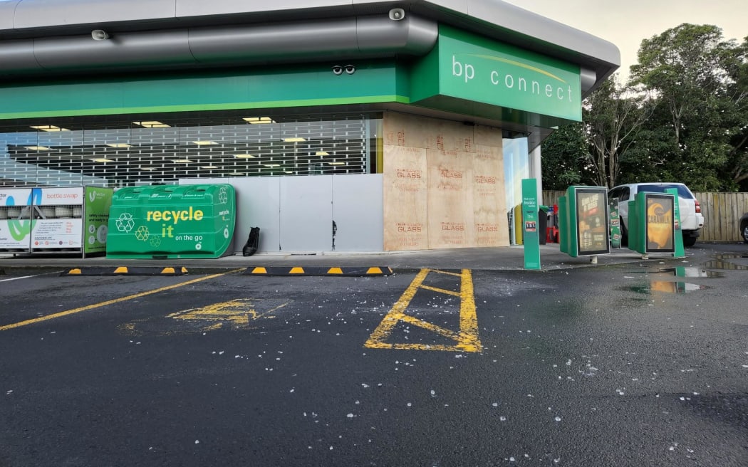 The BP service station on Chapel Road, Botany, was targeted by ram raiders on 14 June.
