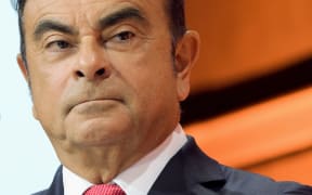 (FILES) In this file photo taken on September 15, 2017 then Renault-Nissan Chairman and CEO Carlos Ghosn
