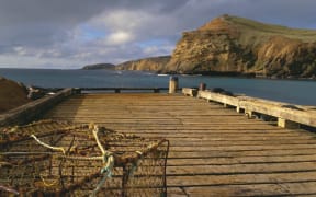 Wharf, Pitt Island, Chatham Islands.