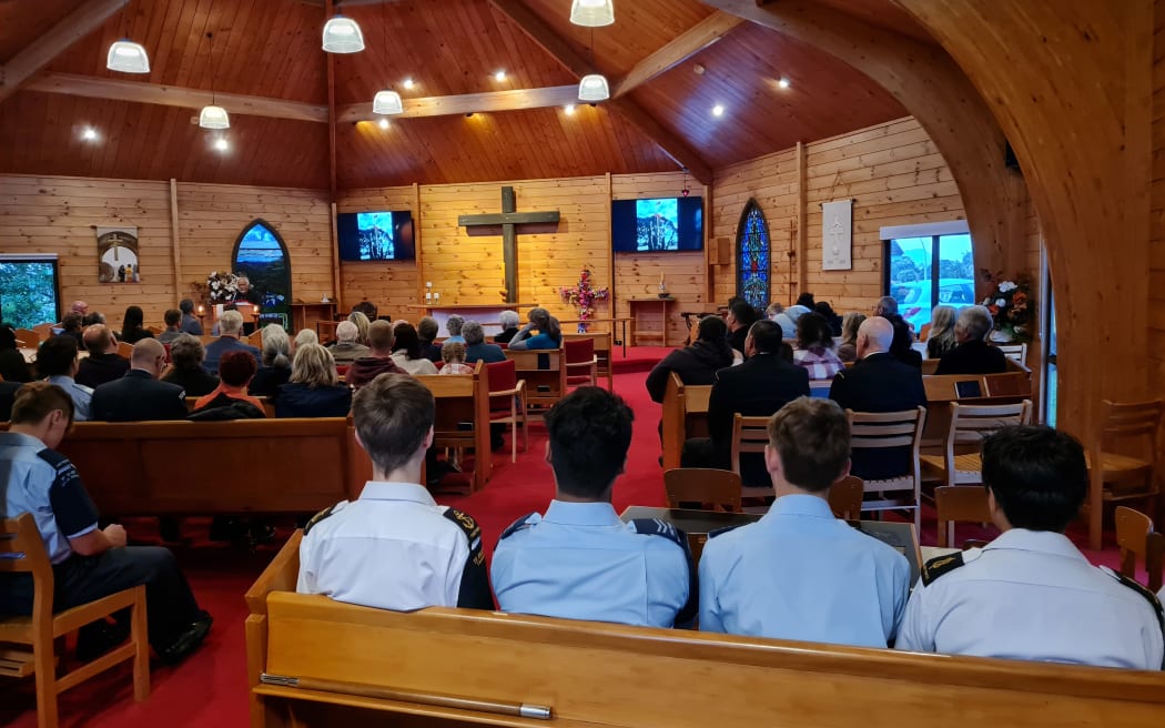 The service taking place at St Georges Anglican Church in Tauranga, commemorating the 159th anniversary of the battle of Gate Pā.