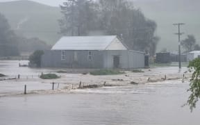 Scenes south of Balclutha as the district is under a state of emergency.