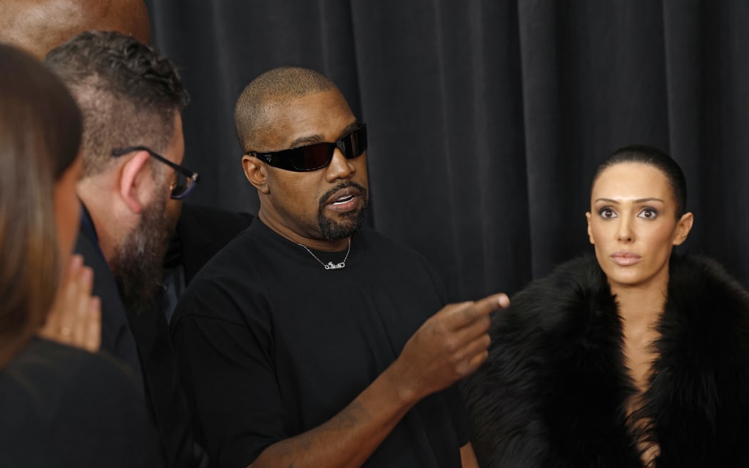 ) Kanye West and Bianca Censori attend the 67th GRAMMY Awards