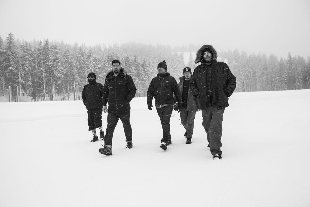 Deftones (L-to-R: Stephen Carpenter, Chino Moreno, Sergio Vega, Abe Cunningham, Frank Delgado)