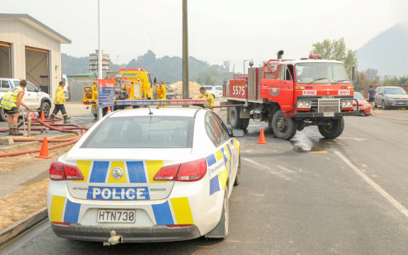 Emergency services at Pigeon Valley Road.