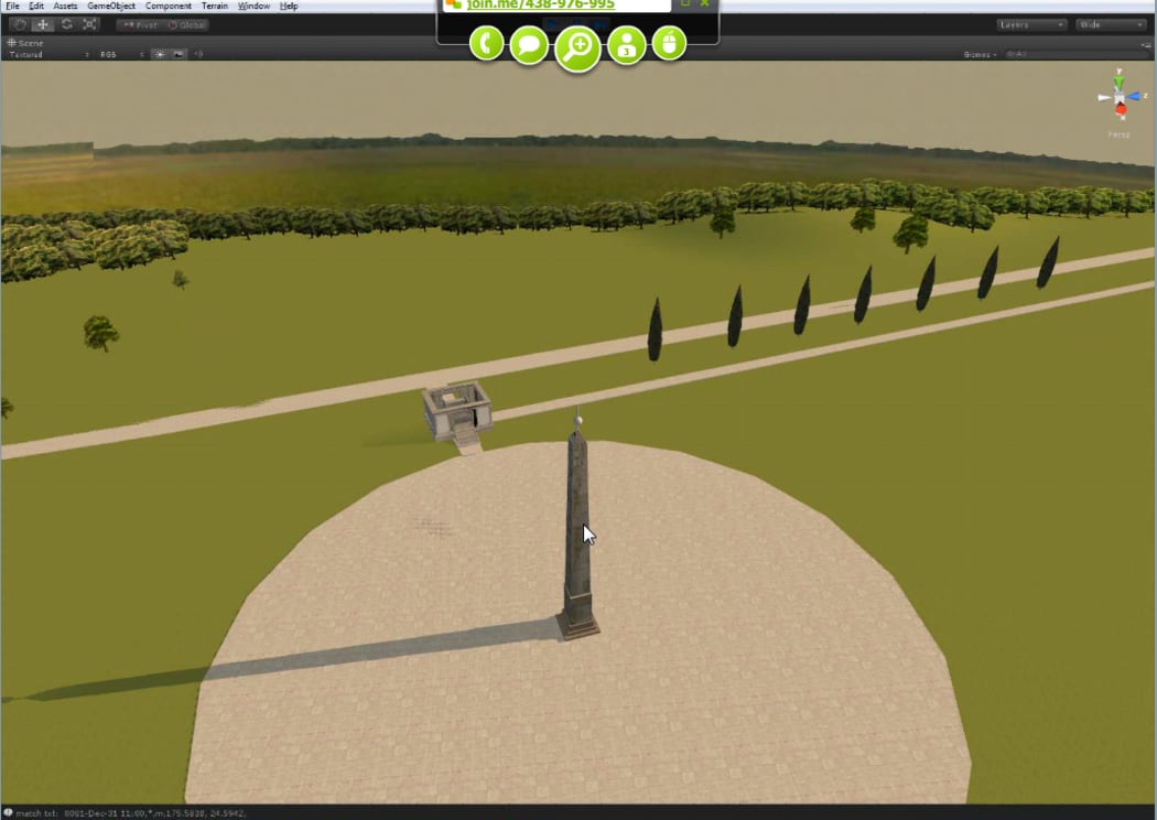 The final simulations adjust light and shadow as a viewer moves through the day.