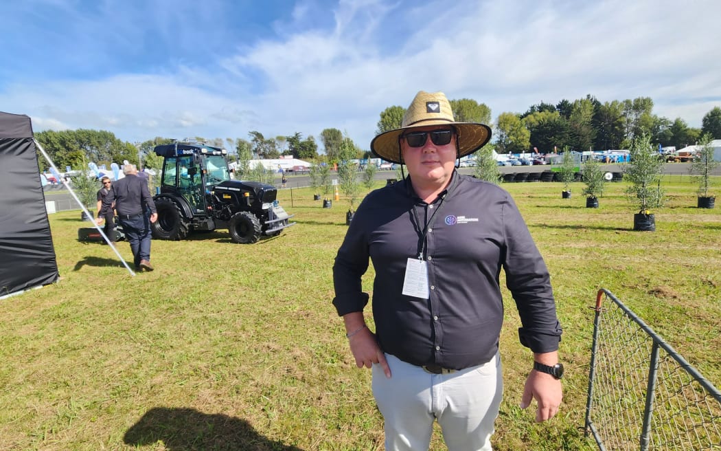 Chris Clifford of Agri Automation New Zealand which retrofits tractors to run without a driver