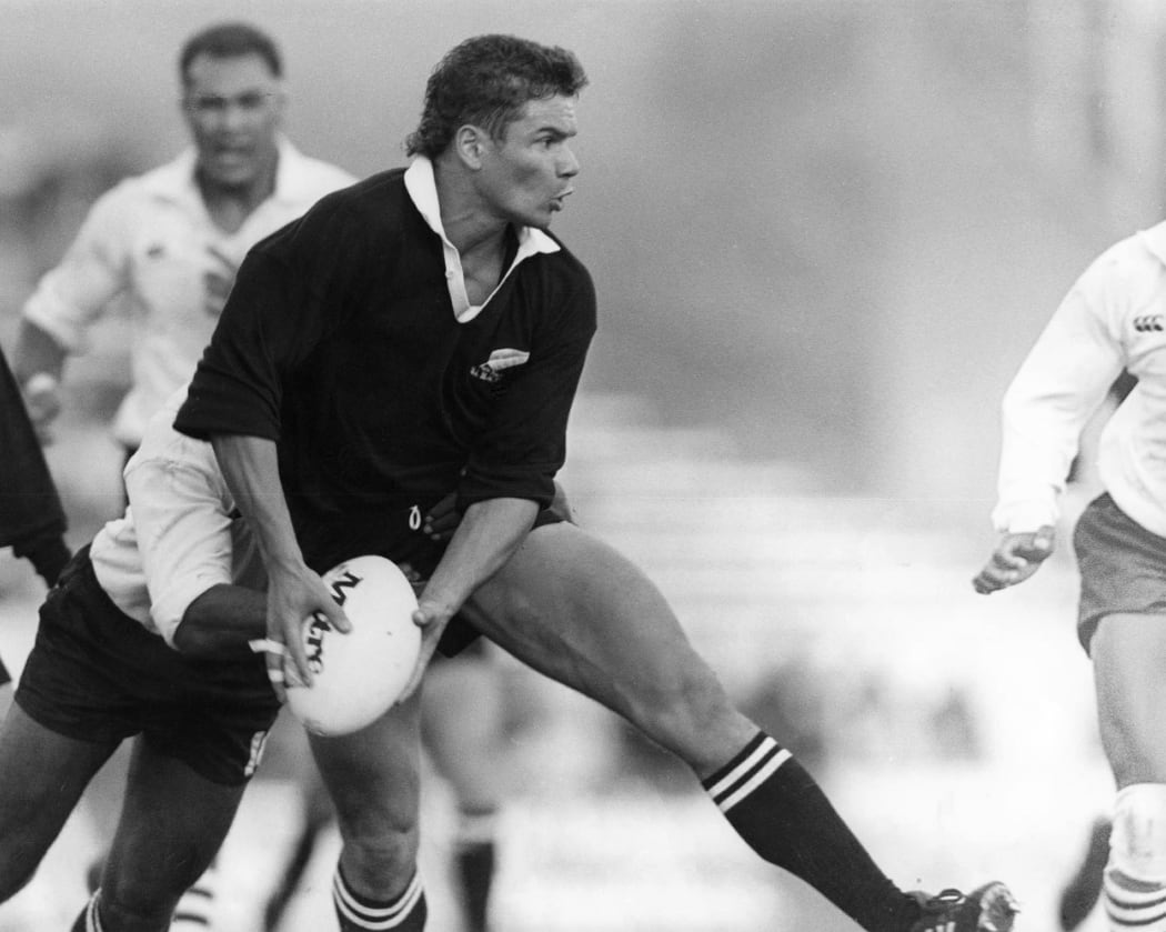 New Zealand's Michael Jones. 1987 Rugby World Cup. All Blacks, New Zealand, Rubgy Union. Photo: ©INPHO/Billy Stickland