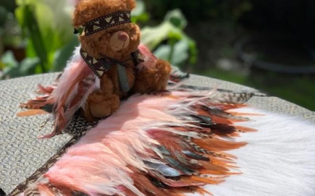 The kahu huruhuru donated for the newborn's burial.