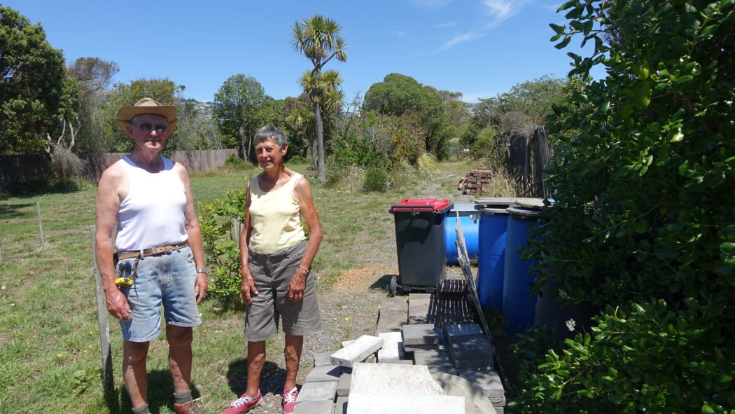 Peter and Marion Neal say the Crown shouldn’t be able to stop them making use of their driveway, which is surrounded by redzone land. 
The gate on the left hand side of the photo marks the end of their driveway.