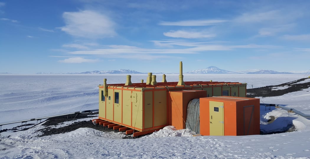 Hillary Hut was the first building erected at Pram Point in what would become the New Zealand Antarctic station of Scott Base. The hut is named in honour of Sir Edmund Hillary and was a kitset erected in 1957. It was recently repainted in its original colours of yellow and orange.