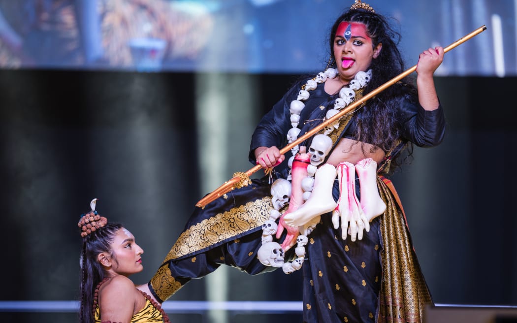 A dance performance at the Waitākere Diwali Mela.