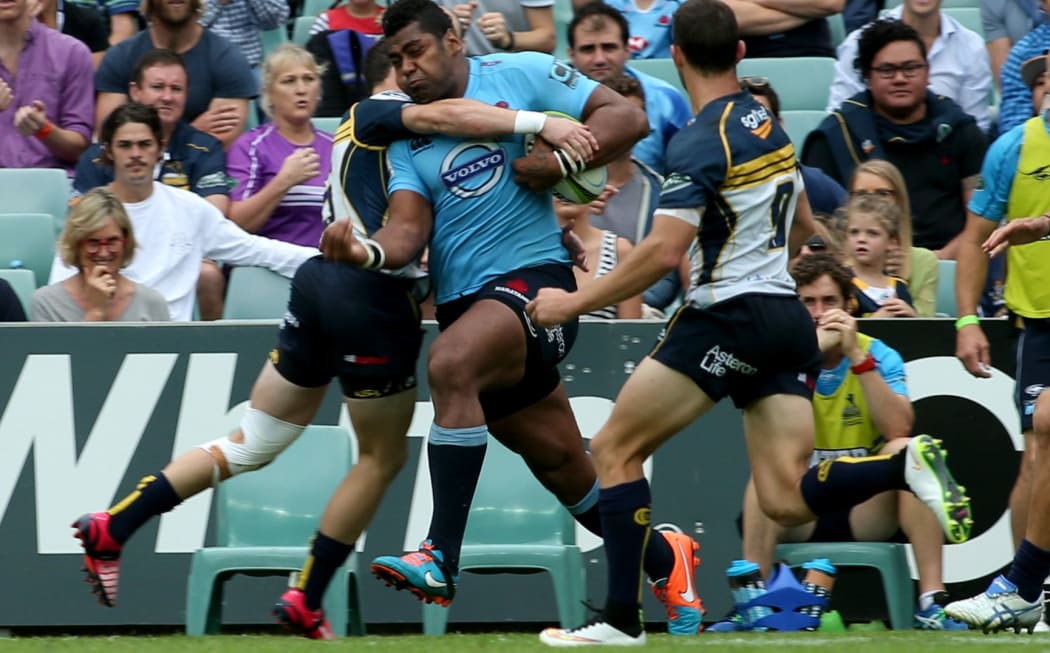 The New South Wales Waratahs leading try scorer Taqele Naiyaravoro.