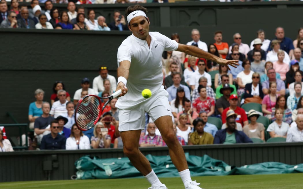 Roger Federer at Wimbledon.