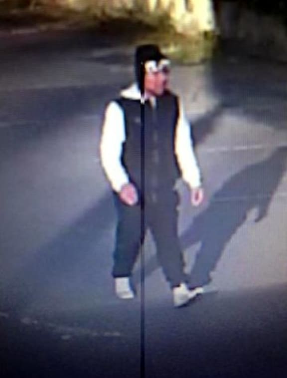 A CCTV image of a man police would like to speak to over a sex attack on the Waikato University campus.