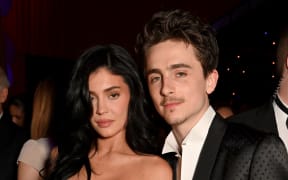Kylie Jenner and TimothÃ©e Chalamet attend the 2025 Vanity Fair Oscar Party Hosted By Radhika Jones at Wallis Annenberg Center for the Performing Arts on March 02, 2025 in Beverly Hills, California. (Photo by Dave Benett/VF25/WireImage for Vanity Fair)