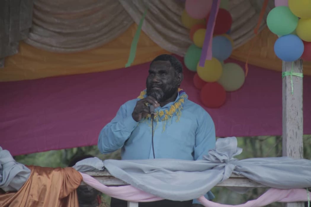 President of Bougainville Ishmael Toroama at Eivo-Torau reconciliation