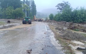 On a road in Te Reureu.