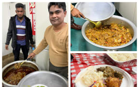 A montage of the food from the Rohingya Burmese Welfare Organisation Eid celebration