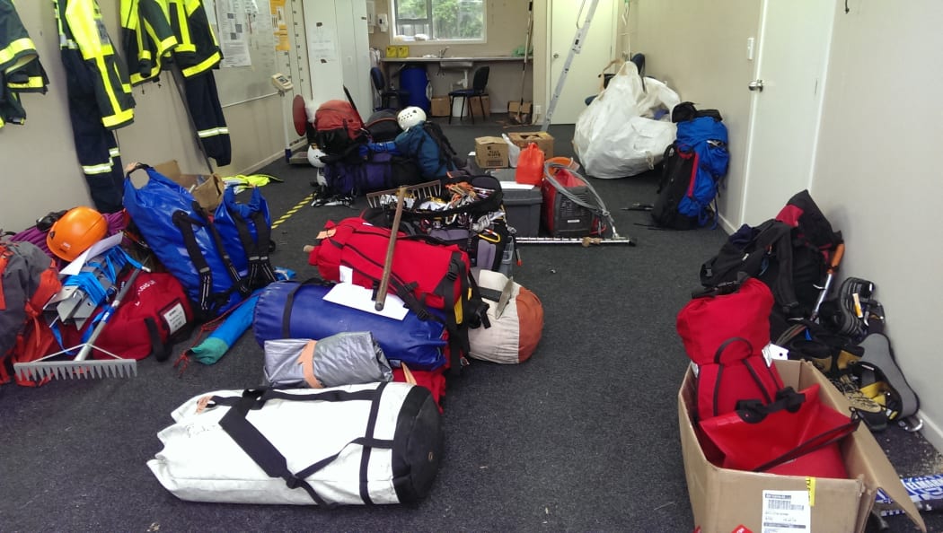 Rescue teams will use this equipment to recover the remaining three bodies at the crash site when the weather clears.