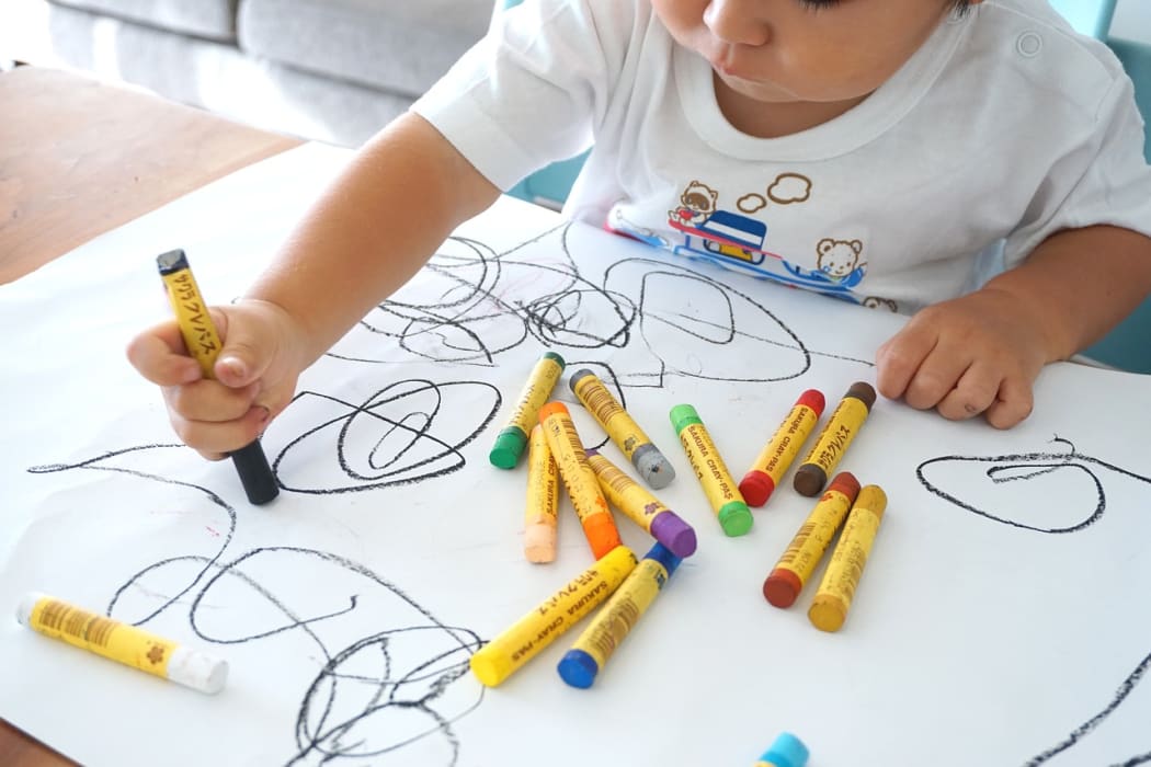 Children start to draw their interpretation of a human form from the age of three or four.