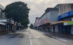 New Plymouth on the morning of 26 March, on the first day of the nationwide Covid-19 lockdown.