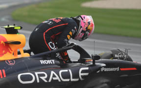 Liam Lawson of Red Bull Racing crashes during the Australian Formula One Grand Prix, 2025.