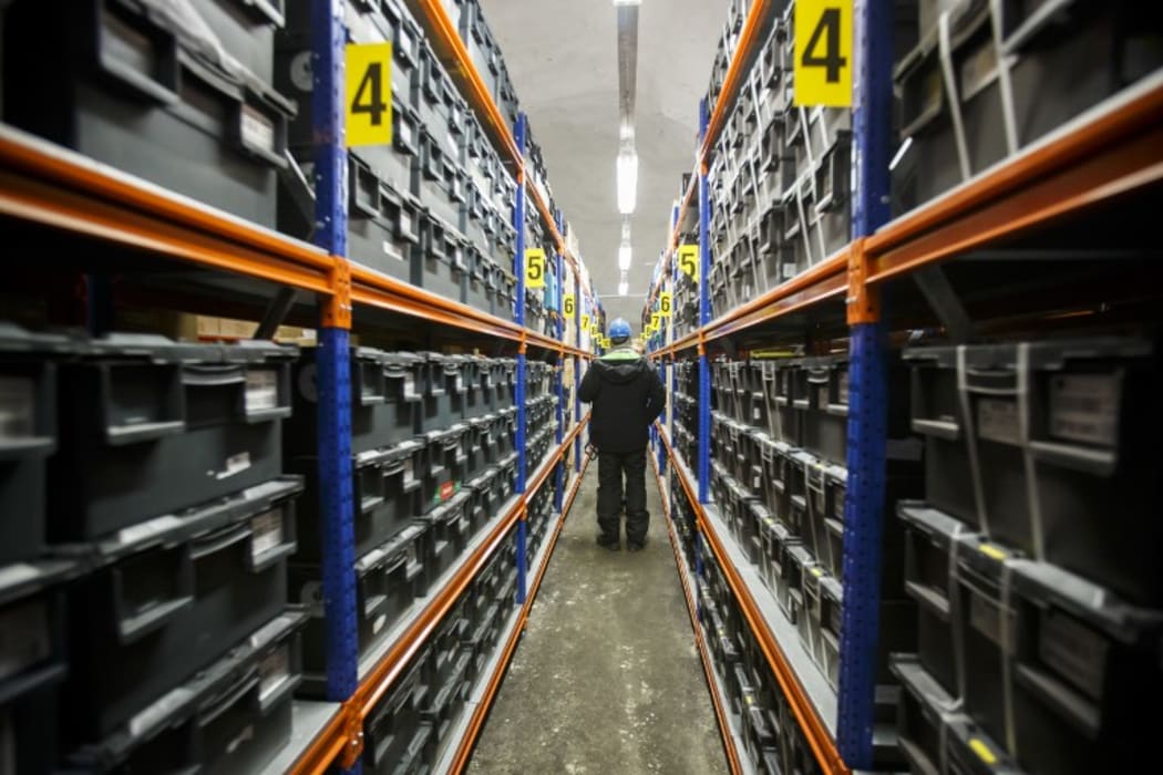 Boxes with seeds from around the world are saved for posterity in the seed vault in Svalbard.