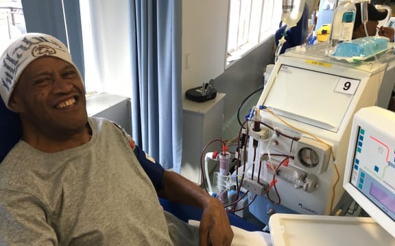 Ben Tawhai has type 2 diabetes. He has dialysis at Middlemore Hospital.