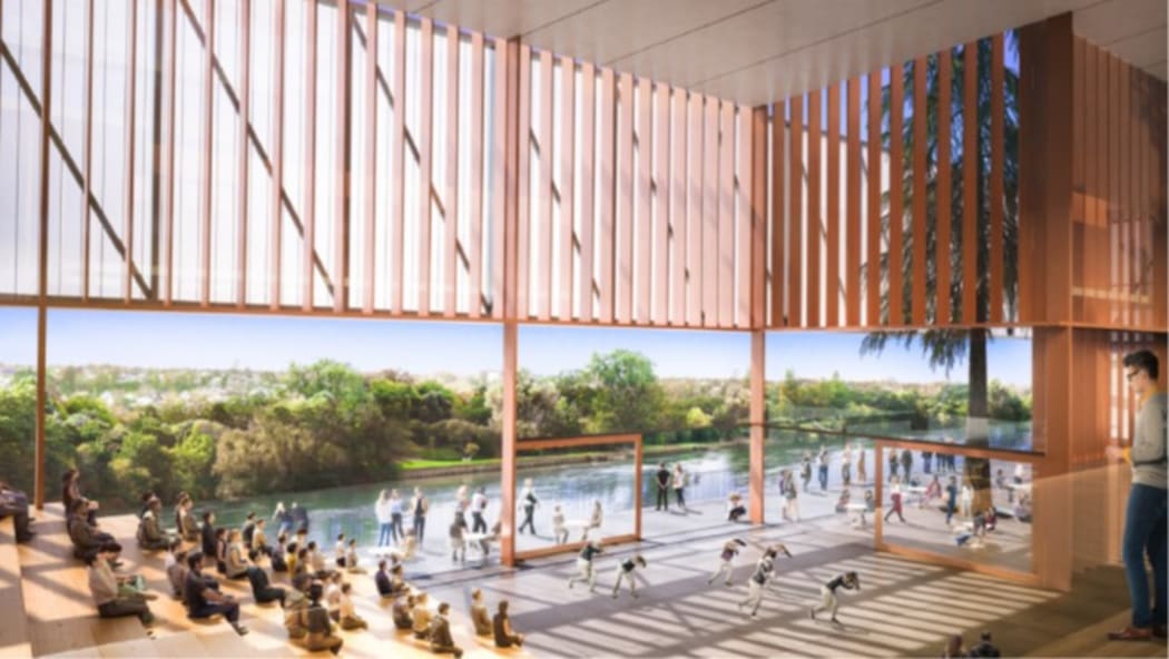 An artist's impression of the inside of the new theatre.