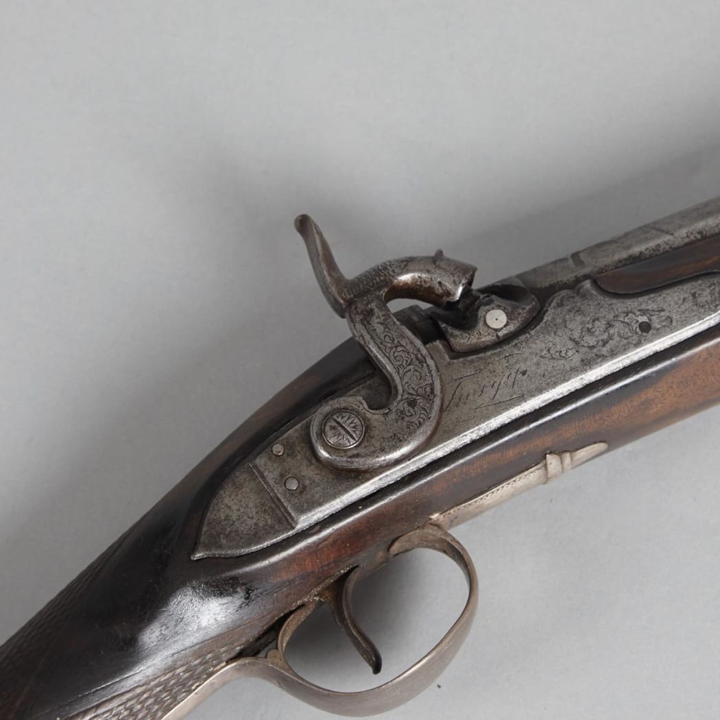 Musket detail.