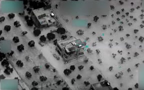 Pentagon surveillance footage of IS leader Abu Ibrahim al-Hashimi Al-Qurayshi's safehouse in Syria before the US raid that led to his death. Al-Qurayshi caused the explosion killing himself and multiple family members in February 2022.