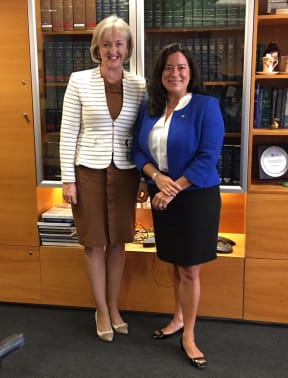 New Zealand's Justice Minister Amy Adams & Canada's Justice Minister Jody Wilson-Raybould