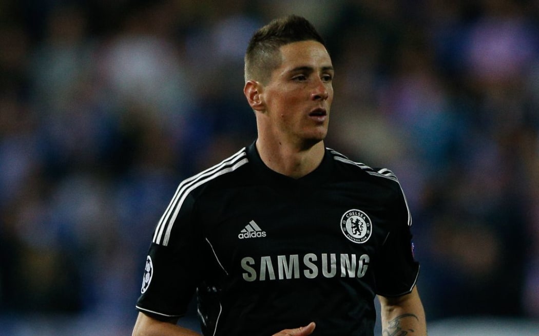 Fernando Torres on away duty with Chelsea