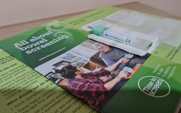 Bowel screening test kit.