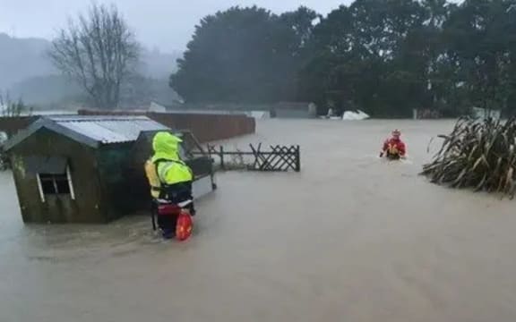 Flooding in Mangere.