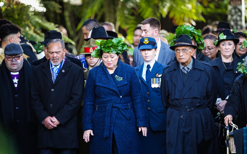Dame Cindy Kiro represented King Charles at Tuurangawaewae Marae, on the third day of the tangi for Kiingi Tuheitia, 1 September, 2024.
