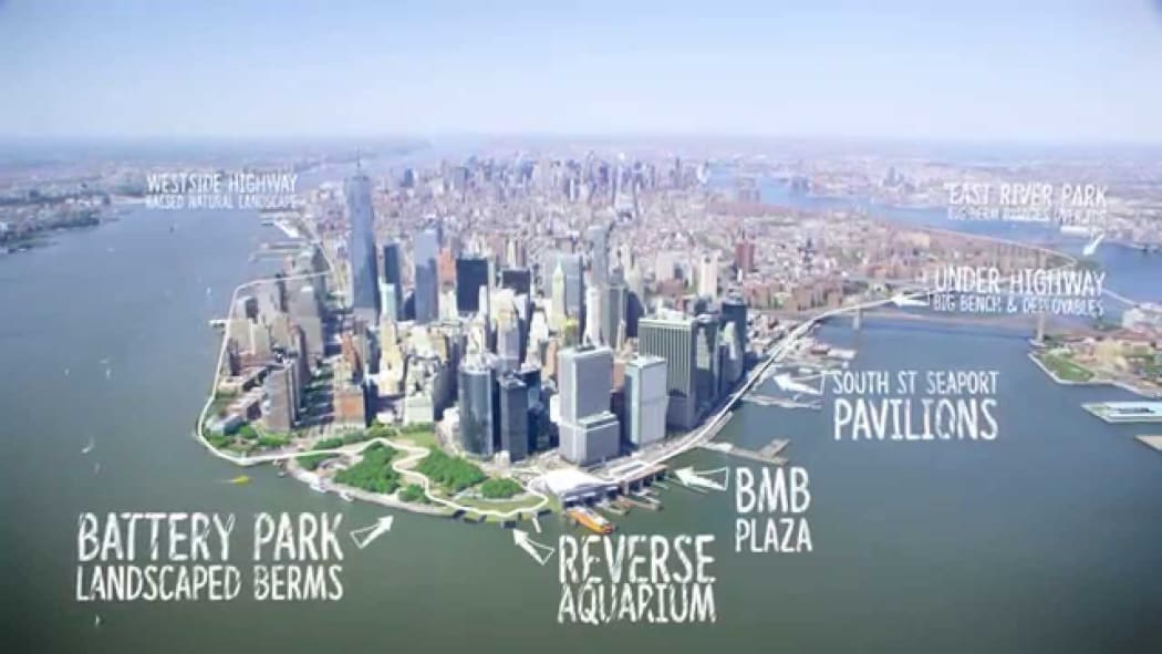 BIG's 'The Big U' flood protection barrier.