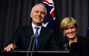 Australian Prime Minister designate Malcolm Turnbull and Deputy Prime Minister designate Julie Bishop.