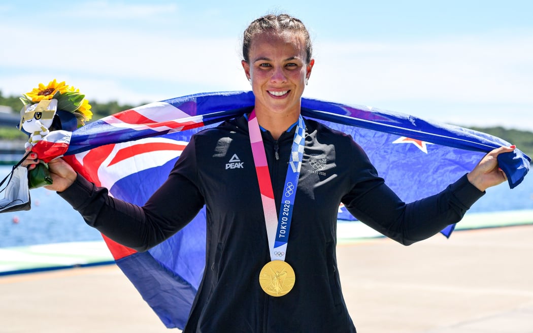 Lisa Carrington. Olympic Gold Medal K1 500.