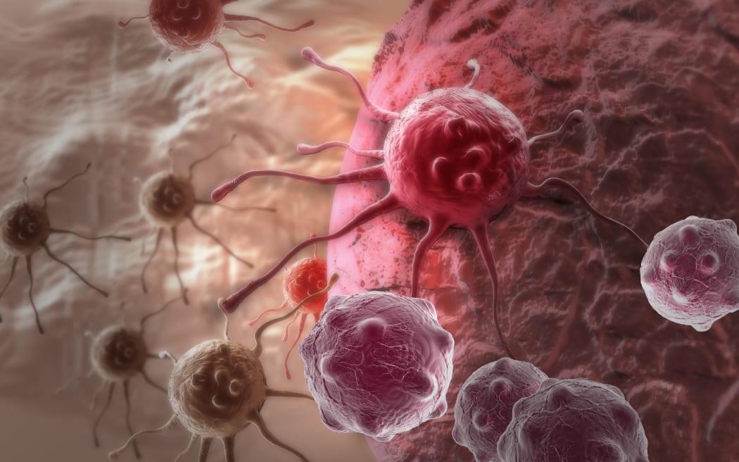 Illustration of cancer cells