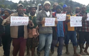 Peaceful demonstration in Wabag town over election allegations in Kandep district, Papua New Guinea