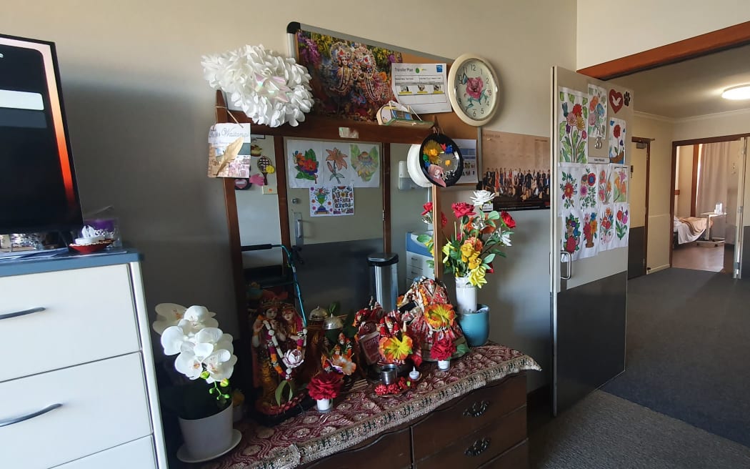 The room of an Indian resident at Aashirwad South Asian Wing at CHT David Lange Care Home in the Auckland suburb of Mangere East. Photo: Rizwan Mohammad SINGLE USE ONLY!